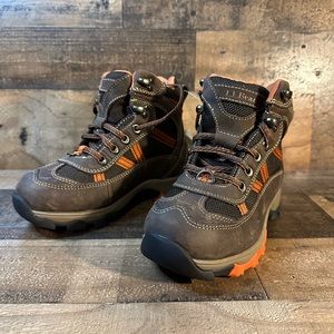 L.L. Bean Youth Tek 2.5 Primaloft Winter/Hiking Brown/Orange Boots Size 2